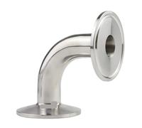 1.5" 2" 2. 3" 4" Tri Clamp 90 Degree Elbow SS304/316L Stainless Steel Pipe Fitting Connector Homebrew Beer 19mm-102mm(SS304,108mm x Ferrule 119)