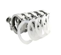 1.5" 2" 2. 3" Tri Clamp 50.5/64/77.5/91mm Ferrule OD SS304 Stainless Steel Clover Fitting for Home Brewing(5 piece,3Inch x K91)