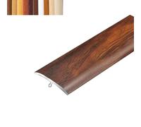 1.5/2/3.3 cm T Molding Floor Transition Strips, PVC Floor Edge Trim Flat Divider Strip for Joining Flooring Gaps of Laminate Planks Tile T-Shape Threshold Trim Strip(Indonesian Rouge,1.5CM*90CM)