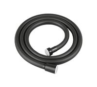 1.5/2/3/4m PVC Handheld Shower Head Hose Flexible Anti Winding Water Tube Bathroom Faucet Hose Extension Pipe(Black,400CM)