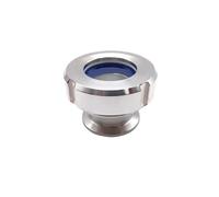 1.5" 2" 3" Tri Clamp Sight Glass SS304 Stainless Steel Inline Viewer for Milk, Juice, Water Pipeline(OD32mm Ferrule 50.5)