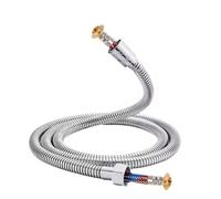 1.5/2/3M High Pressure Explosion-Proof Shower Hose for Bathroom G1/2 Universal Large Flow Stainless Steel Braided Inner Tube(1.5m)