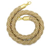 1 .5 2 3M Queue Barrier Rope 11 Colors, Stanchion With Hook for Posts Stands Divider Crowd Control of Hotel, Safety, Golden Hook(Red,2M)(Champagne,2.5M)