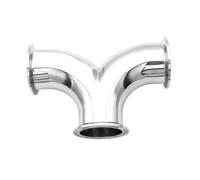 1.5" 2" Clamp Double Elbow Tee Y Type 3 Way Cross SS304/SS316L Stainless Steel Pipe Fitting Tube OD 38 51mm(1.5 inch,SS304)