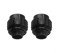 1.5-2 Inch PVC Slip Fitting Quick Connector 2 Pack, for Hayward Pool Pump, Black Union Joint with O-Ring Seal