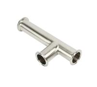 1.5" & 2" Tri Clamp Sanitary 3-Way Tee - SS304 Stainless Steel, OD 38/51mm, Single-Sided Extended for Brewing & Food Processing(OD51mm x L 457mm)