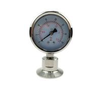 1.5" 2"Tri Clamp Stainless Steel SS304 Manometer With SS316L Diaphragm Pressure Gauge(-0.1-0.3MPa)