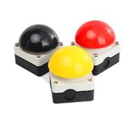 1/5/20 Pcs Mushroom Head Button Switch Ball Type Foot Racket Judge Racket Light Trigger Button Waterproof One On One Off(Self Reset Green,20 Pcs,1NO-1NC)