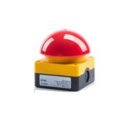 1/5/20 PCS Mushroom Head IP67 Waterproof Self Restoring And Self-locking Model With One Open And One Close Hand Tap Foot Switch IDGTTLDF(Self-Locking Red,20 PCS_2NO)