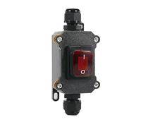 1/5/20pcs IP65 Waterproof Marine Rocker Switch With LED 12V/24V/220V Cord Power Switch(Double red 12-24V,5 PCS)