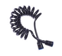 1.5/2m Bidet Shower Hose Copper Cap Flexible Telescopic Spring Telephone Line Water Pipe Spray Bathroom Accessories(Black,1.5m)