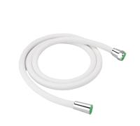 1.5/2M Silicone Flexible Shower Hose Anti-Winding Extension High Pressure Pipe Showerhead Tube Bathroom Faucte Accessorie(White,1.5M)