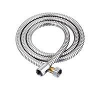 1.5/2M Stainless Steel Shower Hose Long Bathroom Shower Water Hose Extension Plumbing Pipe Showerhead Tube Bathroom Accessorie(Sliver,2M)
