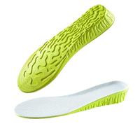 1.5-3.5cm Invisible Height Increase Insoles Orange Memory Foam Shoes Sole Pad Breathable Comfortable(Green 3.5cm,EU39-40(250mm))