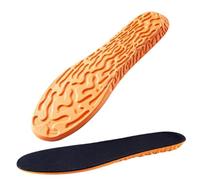 1.5-3.5cm Invisible Height Increase Insoles Orange Memory Foam Shoes Sole Pad Breathable Comfortable(Boost1.5cm,EU43-44(270mm))