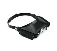 1.5 3 9.5 11X Headband Magnifiers Loupe Head Glasses Lens Watch Repair Watchmaker Magnifier with LED Light Magnifier with Light Headbands for Reading Senior Wear Glasses Stand for Crafting