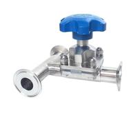1.5" 38mm DN40 Ferrule O/D 50.5mm Tri Clamp 1.5" 3 Ways 316 Stainless Steel Valve CBQZCHWDKT