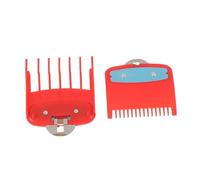 1.5+4.5Mm Size Guide Comb Red Attachment Comb Set With A Metal Holder Clipper