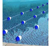1 5 50 60 70 80 90100 M Length Swimming Lane Divider Rope, Floating Pool Divider Rope For Inground Swim Shallow/Deep End, Pool Lane Separator Line, Adjustable Length