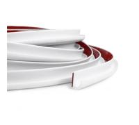 1/5/6M RV Rain Gutter Silicone Rubber J-Shape Design Roof Diverter UV Resistant Self-Adhesive Backing Drip Rail Home for Vehicle, Truck, Motorhome, Boat, Car, Van