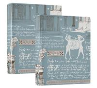 1.5" Binders Three Rings Binder with Pockets 1/2 Pack of Binders Aesthetic Binder 200 Sheets This Theme of Ancient Greece