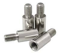 1.5 cm Arcade Game Joystick Extender FMHXG 4PCS 15mm Stainless Steel DIY Shaft Stick Extension Control Rod for Sanwa Joystick/Seimitsu Joystick/Zippyy Joystick/Jamma Extension/Arcade Control