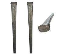 1.5”- CUT COMMON NAILS - Metallic Color - Antique rustic restoration accent nails for hanging, furniture, cabins, shutters & flooring - Decorative clavos nails - Distinct SQUARE HEAD Nail - 1.5 in