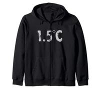 1.5 Degrees Celsius Climate Change Activist Zip Hoodie