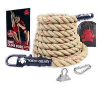 1.5" diameter Gym Climbing Rope, 10-19.7 ft length-Xfit Rope, Battle Rope for Gyms,cross training,Firefighters-with Hook included, for Outdoor, Fitness, and Strength Training" (1.5" X 10 ft)