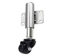 1.5-in/40mm Swivel Caster Gate Wheel,Heavy Duty Flat Free Spring Shock Absorber Retractable 30mm,Load Capacity 110lbs,Sturdy and Durable,1pcs,No Noise(Blacknylon,Universal)