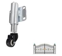 1.5-in/40mm Swivel Caster Gate Wheel,Heavy Duty Flat Free Spring Shock Absorber Retractable 30mm,Load Capacity 110lbs,Sturdy and Durable,1pcs,No Noise(Polyurethanea,Universal)