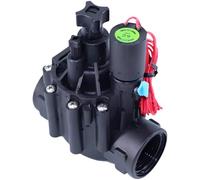 1.5 in Electric Irrigation Solenoid Stopcock with 24 VAC Coil, Solenoid Stopcocks 24V with Flow Adjustment and Manual Switch, Slow Closing Anti Hammer Water Stopcock for Agricultural Drip Systems