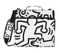 1.5-Inch 3-Ringing Zip Up Binder with Strap Waterproof Portfolios Portfolio Organizer for Middle School