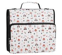1.5 Inch 3 Rings Binder with Extra Pockets with Shoulder Strap Waterproof School Supplies Organizer for School/Office Car Tractor Farm Mill Trailer Haystack