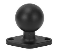 1.5 Inch Ball Mount Base Anodized Aluminum Alloy Round Plate with C Size Double Socket Arm for RAM Mounts Universal Usage for Vehicles Boats Kayaks Semi Trucks Cars Treadmills Off