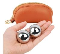 1.5-inch Baoding Balls with Chime: Stainless Steel Baoding Balls, Hand Massage, Meditation Balls - Suitable for Home/Office Exercise, Stress Relief, Anxiety Reduction, and as Holiday Gifts