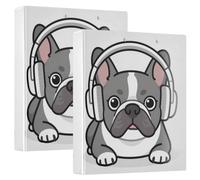 1.5 Inch Binders Cute French Dog