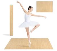 1/5-Inch Extra-Thick Marley Dance Floor, 3x4Ft Dance Floor Mat, Non-Slip Shock-Absorbing Portable Marley Floors, Ballet Jazz Pop Practice Floor for Home Studio School