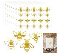 1.5 inch Gold Foil Butterfly Bee Stickers 200 Pcs Bee Envelope Seal Labels Spring Summer Butterfly Decals for Elegant Wedding Favor Birthday Gift Card Gold Bee Party (bee)