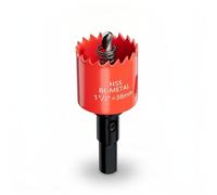 1.5 Inch Hole Saw, 1 1/2 Hole Saw, M42 HSS Bi-Metal Hole Cutter, Triangular Shank Hole Saw Drill Bit with Spring for Wood, Plywood, Plastic, Gypsum Board, Various Thin Metal Sheet