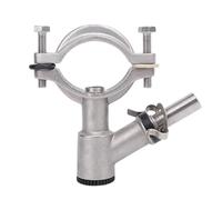 1.5 Inch Insert Valve Accessory, Quick Release Stainless Steel Milking Machine Pipe Clamp, Half Insert Valve Fitting for Livestock Milking Machines, Durable and Easy to Install Rep