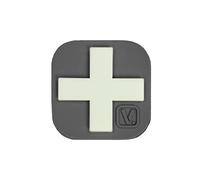 1.5-Inch Medical Cross 'SUPER-LUMEN' Glow-In-The-Dark Patch (Wolf Gray)
