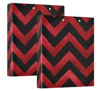 1 5 Inch Notebook Binders Gothic Style Watercolor Ruby Round Ringing Notebook Binders with Pocket Cover 2 Pack School 200 Sheets