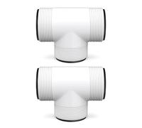 1.5 inch Pool Hose T Connector Replacement for Intex & Coleman Above Ground Pool Hose Extender Union,Fits Filter Pumps, Chlorine Generators, Salt Systems with Threaded Hose Connections