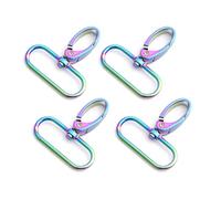 1.5 inch Rainbow Swivel Clasp Lobster Hook Leather Bag Handbag Purse Shoulder Strap Clip Trigger Buckle Dog Collar Key Chain Snap 10pcs…