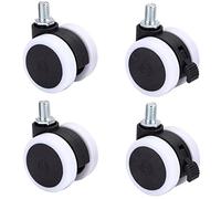 1.5 Inch Universal Mute Chair Wheel Caster M8 Heavy Duty Swivel Castor Replace Furniture Wheels Rollers Brake 4Pcs Casters