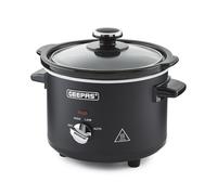(1.5 L) Geepas Slow Cooker 3 Temperature Settings, Black