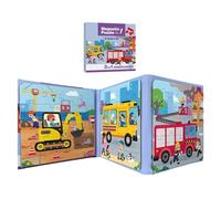 1-5 Level Children's Magnetic Puzzle, Educational Learning Toy, 18x18x2cm, 3In 1 Space T Oddlers Magnet Jigsaw Puzzle Book, Toddler Fun Activity, For Travel Entertainment And Learning Through Play
