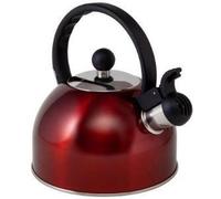 1.5 LITRE BURGUNDY STAINLESS STEEL WHISTLING KETTLE