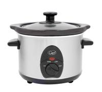 1.5 Litre Stainless Steel Slow Cooker Ceramic Inner Pot Kitchen Steamer 120W New